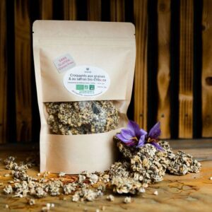 Croquants bio aux graines et au safran d’Alsace